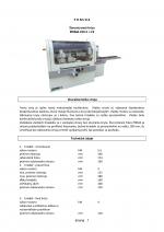 Fresadora - cuadrilateral - cepilladora SICAR PRIMA 220 4 |  Herramientas de carpintería | Maquinaria de carpintería | CENTROGLOB, s.r.o.