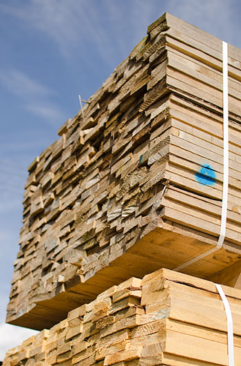 Volumen de madera aserrada
