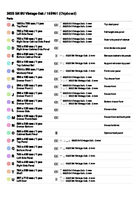 Lista de piezas