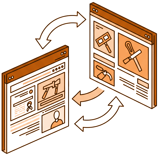 Compartición de datos, información y servicios seleccionados